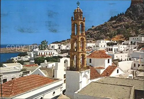 Lindos Lindo Byzantische Kirche Kat. Rhodes