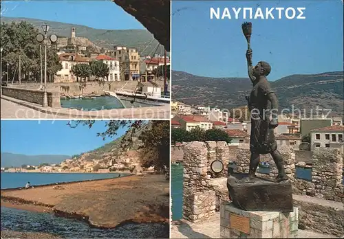 Nafpaktos Alter Hafen Strand Denkmal