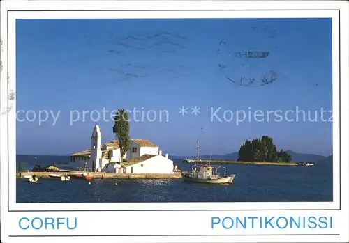 Corfu Korfu Pontikonissi Maeuseinsel Kat. Griechenland