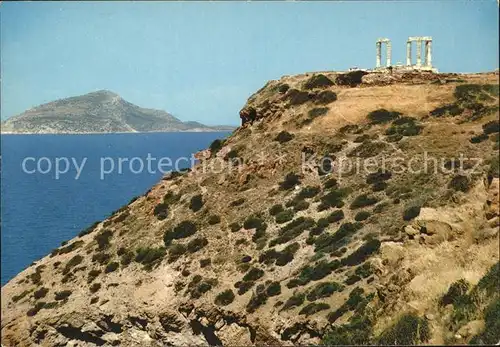 Griechenland Greece Poseidontempel Ruine Antike Kat. Griechenland