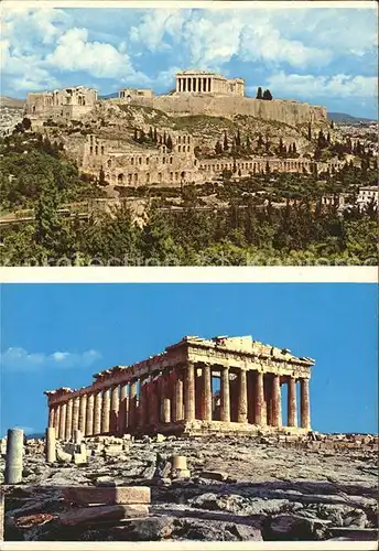 Athenes Athen Akropolis Parthenon Tempel Ruine Antike Kat. Griechenland