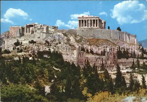 Athenes Athen Akropolis Tempel Ruine Antike Kat. Griechenland