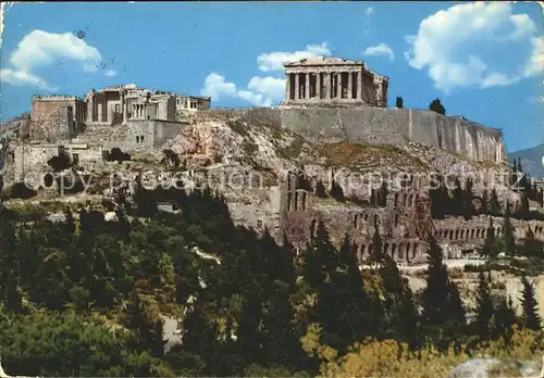 Athenes Athen Akropolis Tempel Ruine Antike Kat. Griechenland