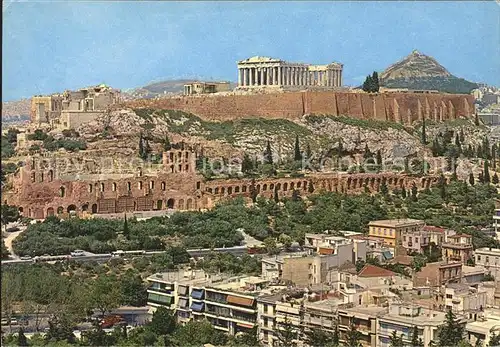 Athenes Athen Akropolis Tempel Ruine Antike Kat. Griechenland