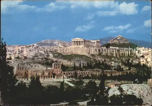 Athenes Athen Akropolis Tempel Ruine Antike Kat. Griechenland