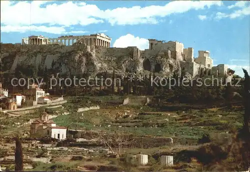 Athenes Athen Akropolis Tempel Ruine Antike Kat. Griechenland