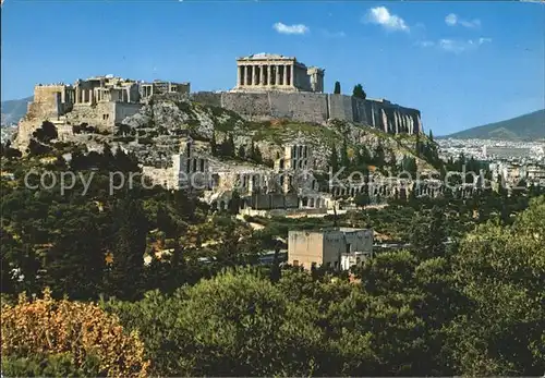 Athenes Athen Akropolis Tempel Ruine Antike Kat. Griechenland