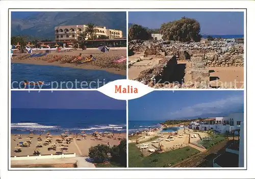 Malia Strand Hotelanlage Ruinen Kat. Insel Kreta