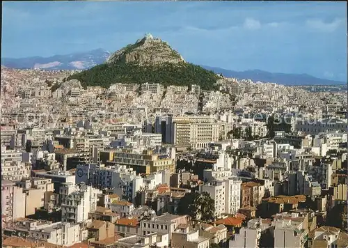 Athenes Athen Stadtbild mit Lykabettus Kat. Griechenland