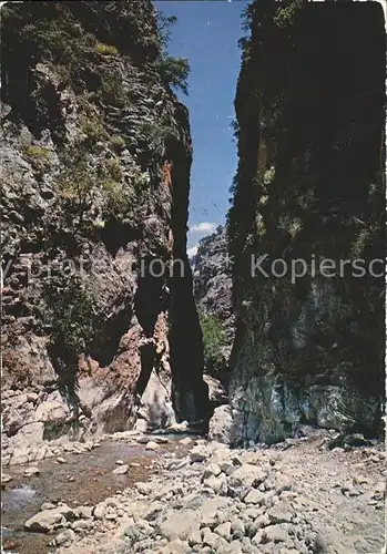 Canea Chania Griechenland Schlucht von Samaria Kat. Insel Kreta