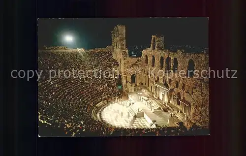 Athenes Athen Odeon des Herodes Atticus antikes Theater Kat. Griechenland