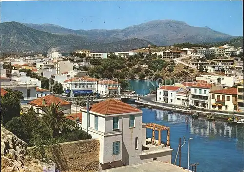 Agios Nikolaos Kreta Teilansicht Hafen