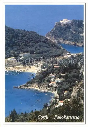 Paleokastritsa Korfu Panorama Bucht Kat. Insel Korfu