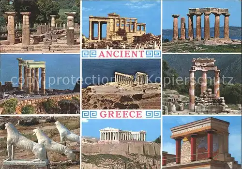 Griechenland Greece Ancient Greece Tempel Ruine Antike Skulptur Kat. Griechenland