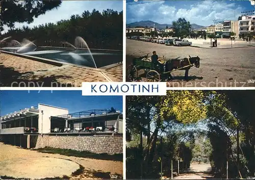 Komotinh Comotini Schwimmbad Pferdekutsche Park 