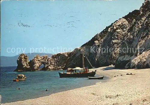 Skiathos Strand Lalaria Boote Kat. Insel Skiathos