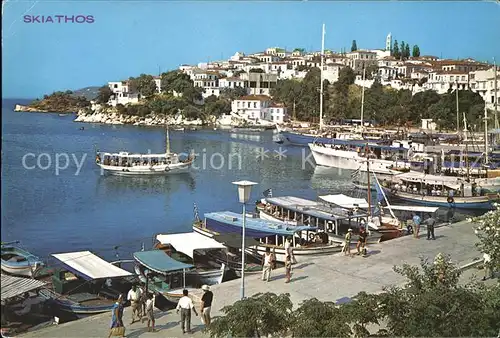 Skiathos Hafen Segelboote  Kat. Insel Skiathos