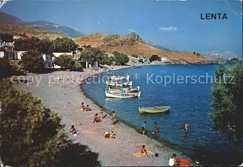 Kreta Crete Lenta Strand Boote Kat. Insel Kreta