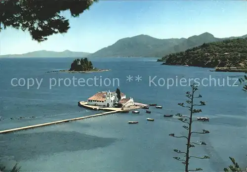 Corfu Korfu Kloster Vlacheraina Pontikonissi Kat. Griechenland