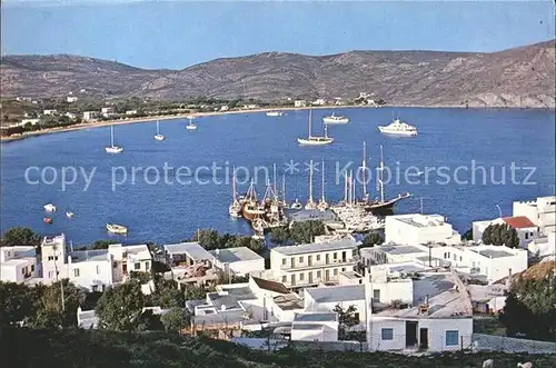 Serifos Livadi Hafen Segelboote  Kat. Insel Serifos