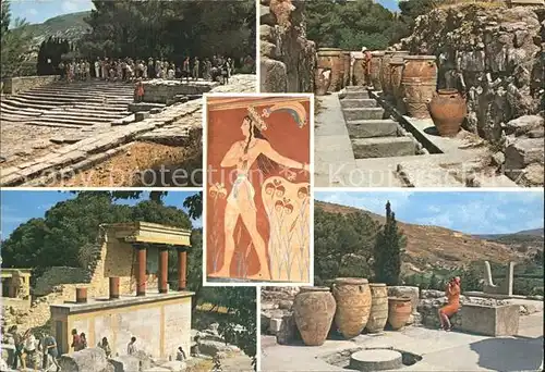 Cnossos Kreta Vase Ruine Kat. Griechenland
