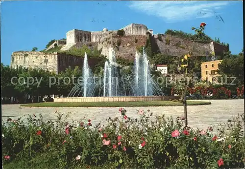 Corfu Korfu Schloss Brunnen Kat. Griechenland