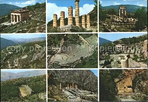 Delphi Delfi Ruine Kat. Golf von Korinth