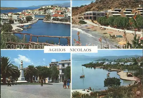 Agios Nikolaos Kreta Strand Strassenansicht 