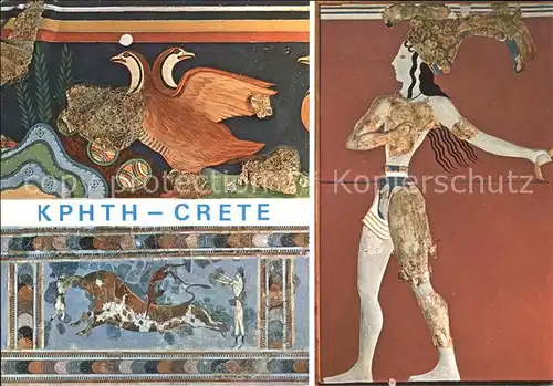 Kreta Crete Mosaik  Kat. Insel Kreta