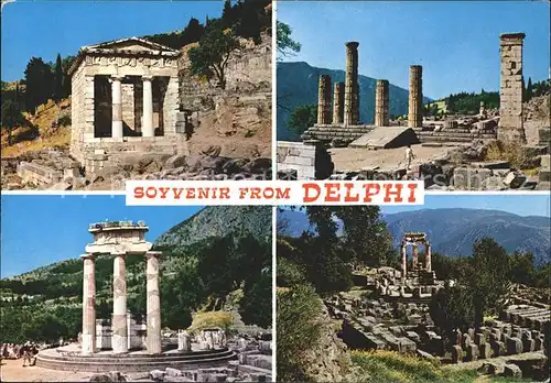 Delphi Delfi Ruine Kat. Golf von Korinth