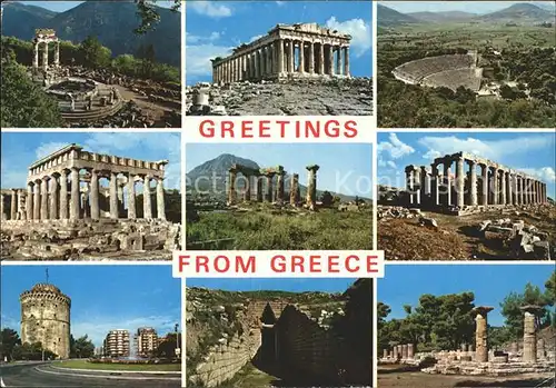 Griechenland Greece Akropolis Ruine  Kat. Griechenland