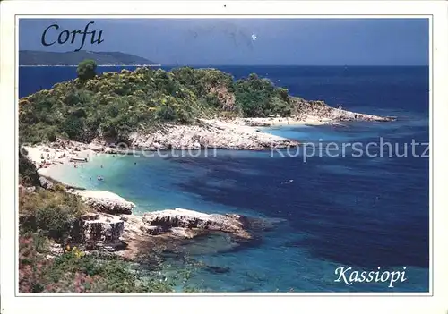 Corfu Korfu Kassiopi Strand Bucht Kat. Griechenland