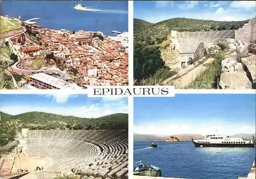 Epidauros Faehre Ruine Teilansicht Kat. Epidavros Peloppones