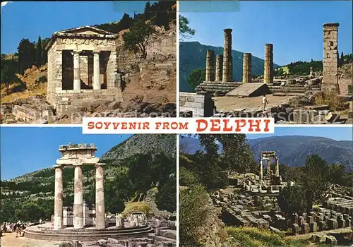 Delphi Delfi Ruine  Kat. Golf von Korinth