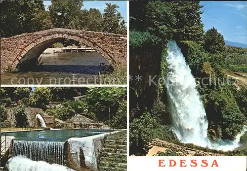 Edessa Wasserfall Bruecke 