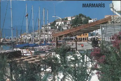 Marmaris Hafen Segelboote Promenade Kat. Tuerkei
