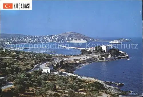 Kusadasi Hafen Segelboot Oceandampfer Kat. Kusadasi