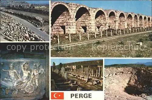 Perge Antalya Ruine Fresken Theater  Kat. Tuerkei