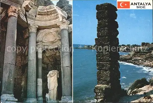 Side Antalya Palais Imperial ruines batiment construit conglomerat Kat. Tuerkei