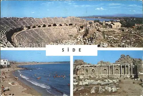 Side Antalya Theater Strand Ruine Kat. Tuerkei