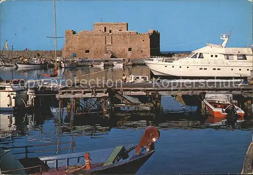 Zypern Cyprus Paphos Castle Hafen Yacht Kat. Zypern