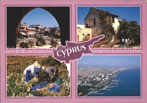 Zypern Cyprus Fliegeraufnahme Strand Weinlese  Kat. Zypern