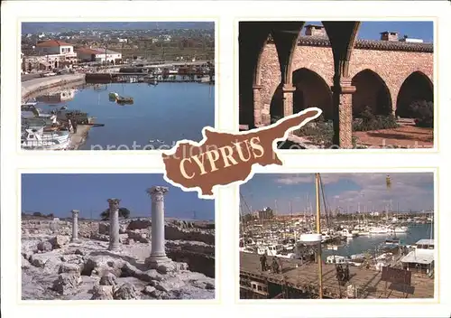 Zypern Cyprus Hafen Segelboote Paphos  Kat. Zypern