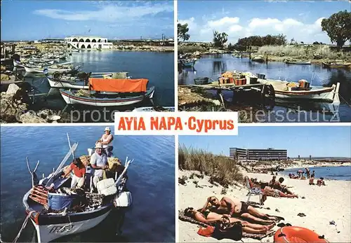 Ayia Napa Agia Napa Fischerbucht Stand Kat. Zypern cyprus
