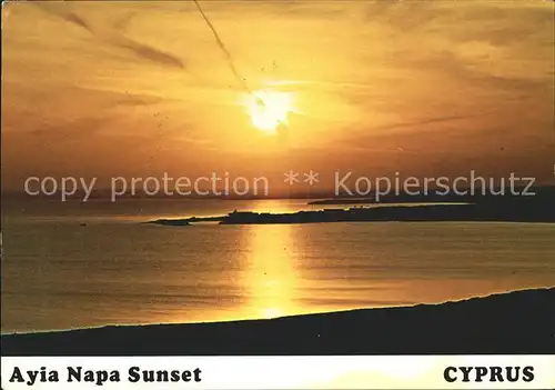 Ayia Napa Agia Napa Sunset Kat. Zypern cyprus