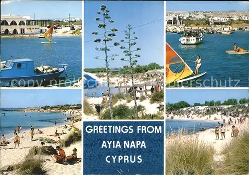 Ayia Napa Agia Napa Hafen Strand Boote  Kat. Zypern cyprus
