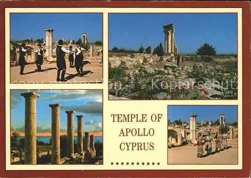 Zypern Cyprus Temple Apollo Nationaltracht Tanzen Kat. Zypern