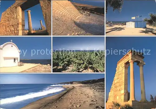 Zypern Cyprus Ruine Strand Kirche  Kat. Zypern