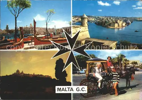 Mdina Malta Dghajsas Senglea Grand Harbour Karozzin