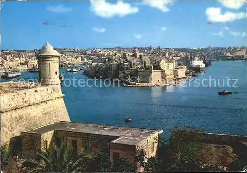 Malta Senglea Grand Harbour Bastionen